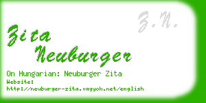 zita neuburger business card